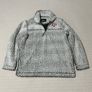 Texas A&M Quarter Zip Unisex Sherpa Pullover